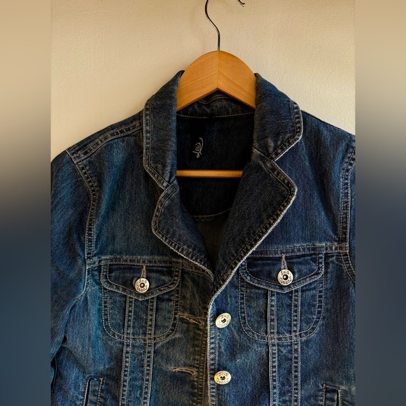 Vintage Lois Jeans Distressed Denim Jacket – Size Small - Picture 2 of 2